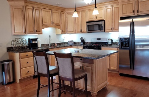 New Buffalo Apartamento | Luxury Downtown Getaway: 2BR Condo Near New Buffalo’s Top Attractions!