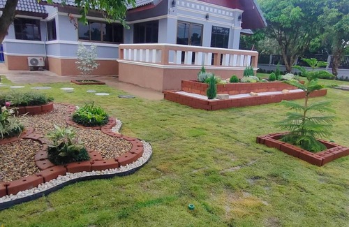 Kantharalak Casa | Luxury Family Villa with AC in Sisaket with Pool table, Bar & Camping Area