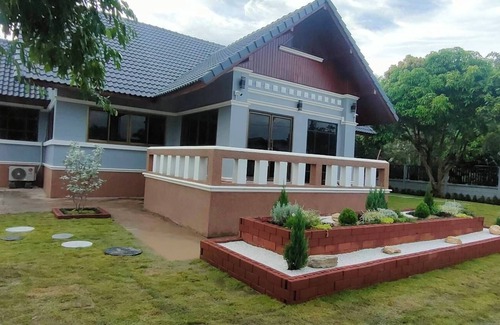 Kantharalak Casa | Luxury Family Villa with AC in Sisaket with Pool table, Bar & Camping Area