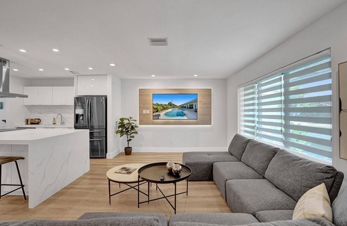Plantation Casa | Luxury+ Fun + Heated Pool + Firepit,15 min FLL, Beach, Las Olas🌟LOCATION 🌟.