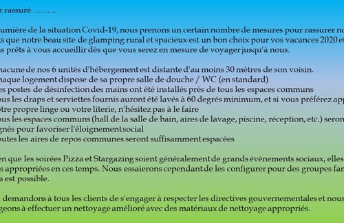 Auzances Cabina | Glamping de lujo con piscina en la Francia rural: 6 unidades duermen hasta 20