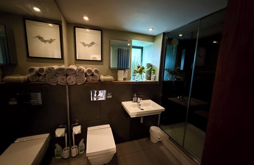 Newton Ferrers Cabina | Luxury Holiday Lodge con jacuzzi privado, pesca y sala de cine.