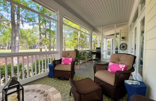 Okatie Casa | Luxury home on Callawassie Island. 3 beds 3 baths, free golf for 2. Pet free.