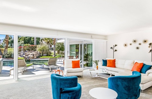 Indian Canyon Casa | Luxury home with golf/mountain views, pool, spa, outdoor kitchen, +30 nights