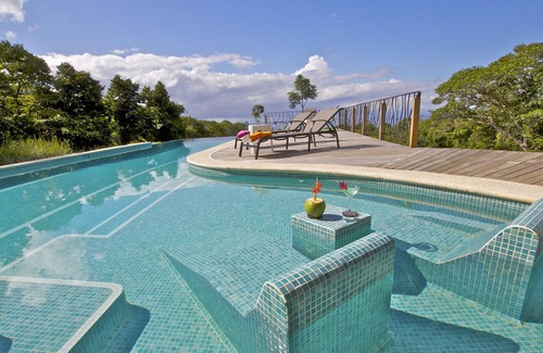 Dominicalito Villa | Villa privada en la jungla, con vista al mar, piscina infinita, vida silvestre y aire acondicionado