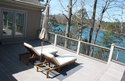 Flowery Branch Casa | Luxury lakefront villa with breathtaking lake views and sunset galore