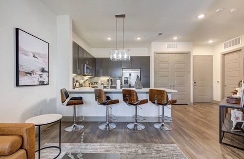 Conroe Apartamento | Luxury Modern Art1-Bedroom Apt. Near Eateries, Theatre, and Patio Pool View.