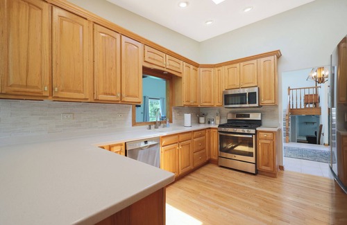McHenry Casa | Luxury Moraine Hills Home w/heated Pool and Sauna — Up to 10 Guests!