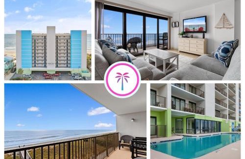 Cherry Grove Beach Apartamento | Luxury Oceanfront Condo with Pools, Hot Tub, Gym & Grill by myBeach Vacation Rentals