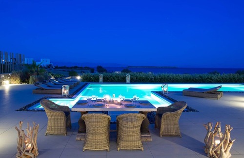 Chrissi Akti Villa | Luxury Paros Villas | De Luxe Villa | Sea View |Private Pool | 4 BDR | Tserdakia