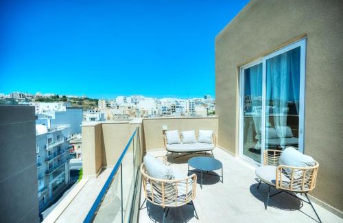 Msida Apartamento | Luxury penthouse with jacuzzi on sun terrace APIC1-2