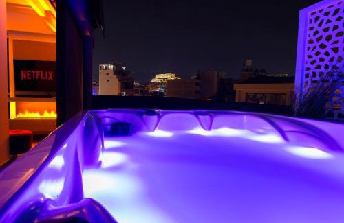 Gazi Apartamento | Luxury Penthouse with Acropolis View and Jacuzzi