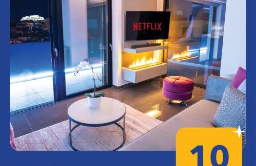 Gazi Apartamento | Luxury Penthouse with Acropolis View and Jacuzzi