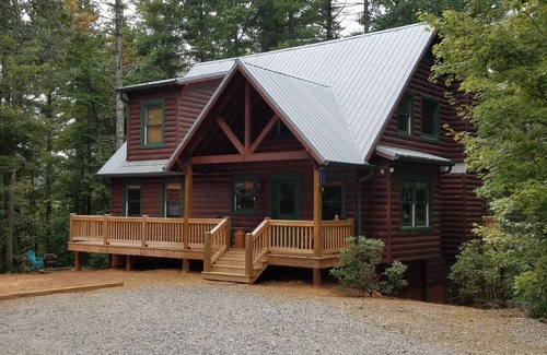 Sautee Nacoochee Cabina | Lujo, Cabin aceptan mascotas Montaña El 7 Aislado Acres