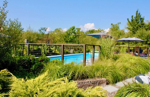Catskill Casa | Luxury Riverfront Retreat with Pool, Hot Tub & Guest House