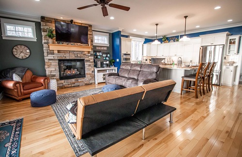 Ludington Cabaña | Luxury Stay on Lake Michigan with Swim Spa, Near Wineries, Breweries, and Hiking
