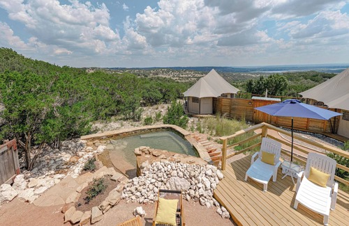 Oatmeal Cabina | Luxury Tent #4 w/outdoor soaking tub and amazing views