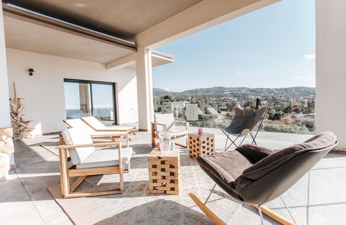 Grosseto-Prugna Villa | Villa de lujo con piscina muy hermosa vista al mar en el Golfo de Ajaccio