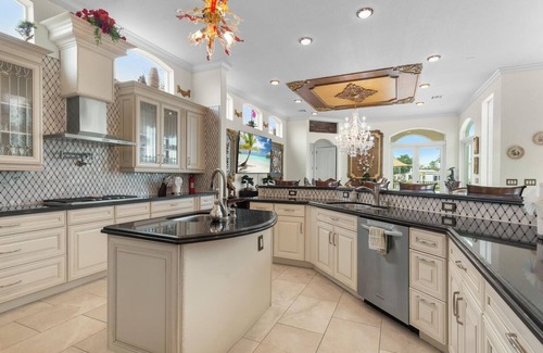 Lake Clarke Shores Casa | Waterfront de lujo Palm Beach Muelle privado / piscina / bañera de hidromasaje 5BD / 5BTH
