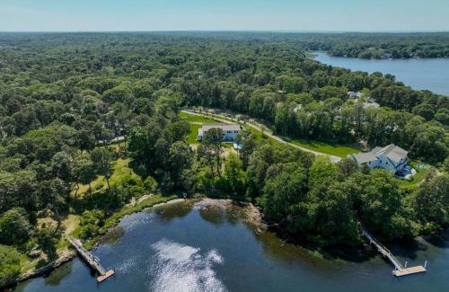 South Yarmouth Casa | Luxury Waterfront Home w Heated Pool and Hot Tub