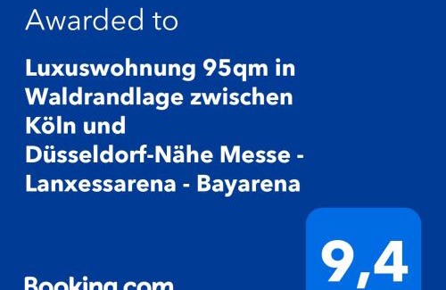 Leverkusen Apartamento | Luxuswohnung 95qm in Waldrandlage zwischen Köln und Düsseldorf-Nähe Messe - Lanxessarena - Bayarena