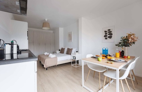Wijk van de Squares Apartamento | MA - Leopold II - Estudio Piso, Capacidad 2