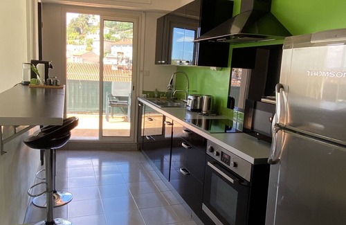La Madeleine Apartamento | Madeleine/Magnan Promenade Apt 2 rooms with very large terrace and sea view