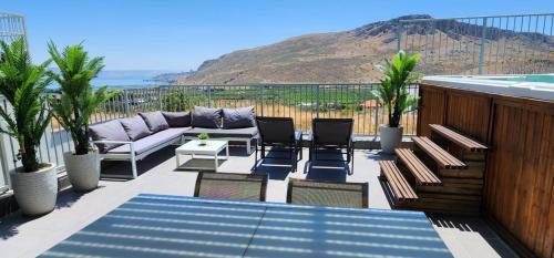 Migdal Casa | Magdala Infront Sea of Galilee and Mount Harbel