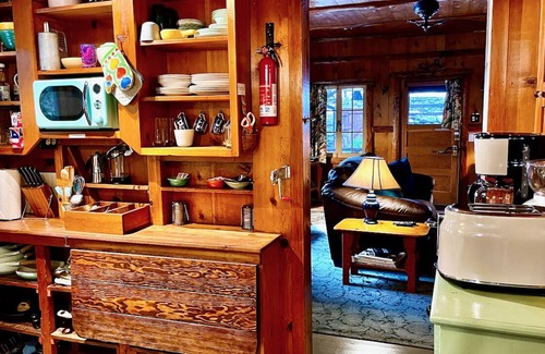 Idyllwild Cabina | MAGICAL! ultra-vintage remod 1937- fence for dogs