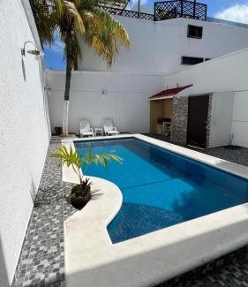 S. M. 57 Casa | Magnífica casa con alberca privada a 10 min del mar