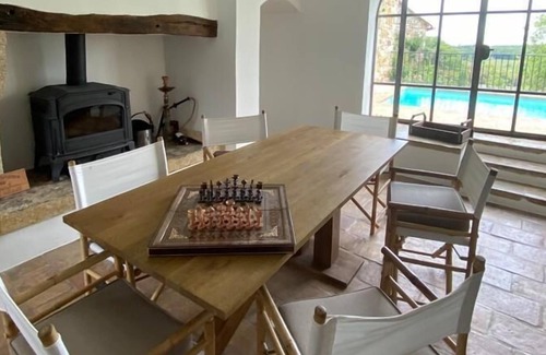 La Capelle-et-Masmolene Villa | Magnificent stone building with view near Uzès