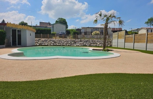 Aix-en-Ergny Casa | Magnificent Mobile Home 40m2 2h s garden swimming pool