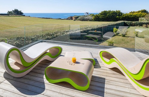 Le Pouldu Villa | MAGNIFICA VILLA 250 M2 180 ° VISTA AL MAR PISCINA INTERIOR PLAYA 100 M 5 CH JARDIN