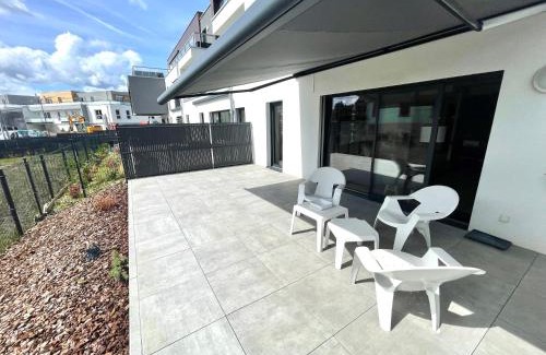 Colmar Apartamento | Magnifique 2 pièces, tout équipé, terrasse privée