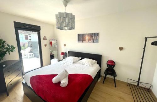 Colmar Apartamento | Magnifique 2 pièces, tout équipé, terrasse privée