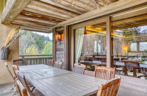 Megeve Chalet De Esquí | Magnifique chalet Megève avec piscine et sauna