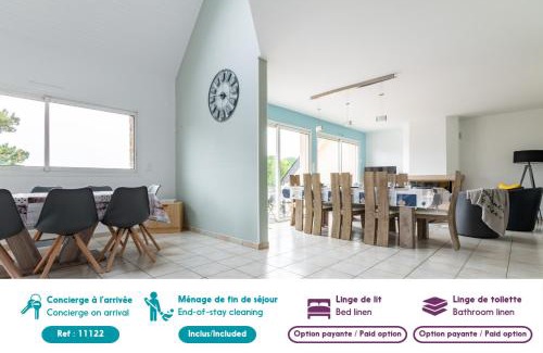 Arzon Casa | Magnifique maison colorée avec jacuzzi - La Rose des Vents