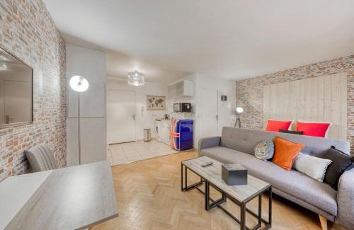 Quartier du Pont-de-Flandre Apartamento | Magnifique studio la villette avec parking