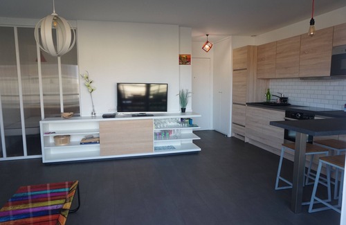 Biscarrosse Plage Apartamento | Magnifique T2 Bis avec Terrasse et piscine proche Plage Sud (180)