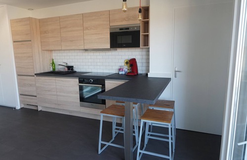 Biscarrosse Plage Apartamento | Magnifique T2 Bis avec Terrasse et piscine proche Plage Sud (180)