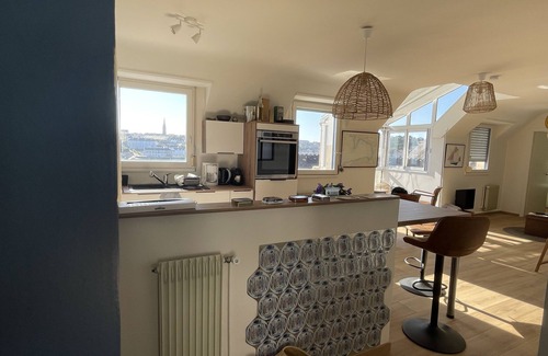 Treboul Apartamento | Magnifique vue mer Appartement T3 vue baie de Douarnenez port de Tréboul