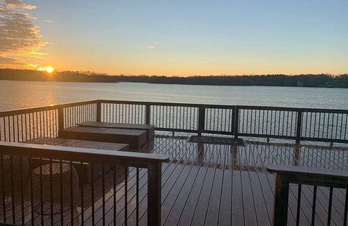 Morristown Casa | Main Lake House on a Cliff with Stunning Sunsets and Multi-Story Boat House