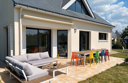 Mesquer Casa | Maison 10min à Pied de la Plage Lanséria - 10 Pers - Grand Jardin au Calme