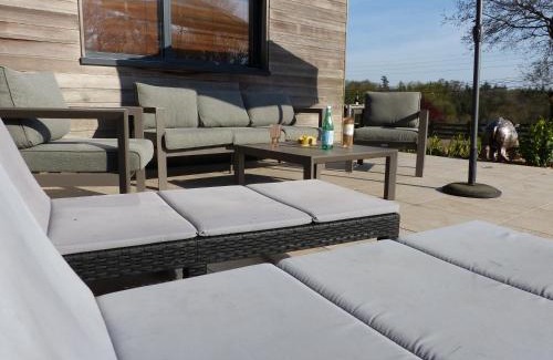 Saint-Brandan Casa | Maison bois avec piscine