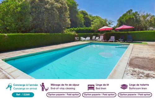 Saint-Crepin-et-Carlucet Casa | Maison de campagne pour 6 avec piscine et jardin