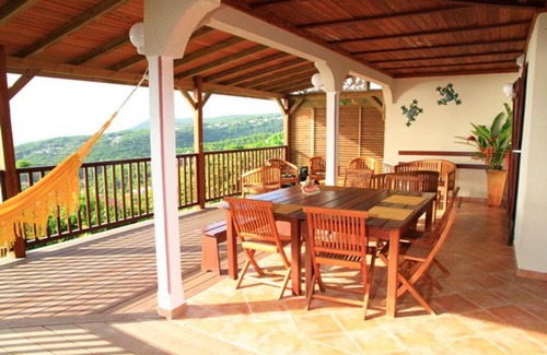 Deshaies Casa | Maison de 3 chambres a Deshaies a 500 m de la plage avec vue sur la mer jardin clos et wifi