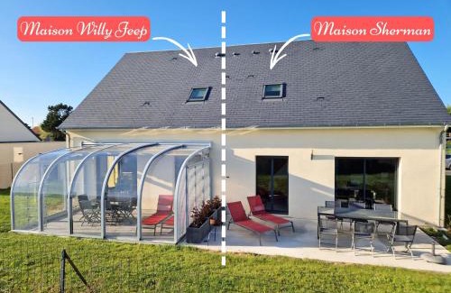 Saint-Come-de-Fresne Casa | Maison de vacance, 4min à pied de la plage - Parking privé - Wifi gratuit - Terrasse - Calme
