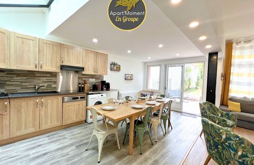 Saint-Omer Apartamento | Maison Hypercentre avec jardin, idéale groupes, 5 chambres 5 salles de bain