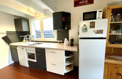 Lacanau-Ocean Chalet De Esquí | Maison jumelée dans un groupe d'habitations avec deux chambres et grande terrasse extérieure - 486874