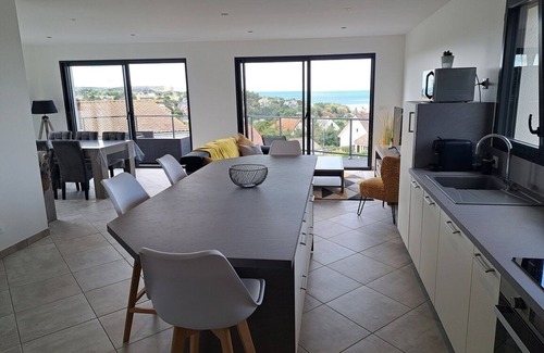 Mesnil-Val-Plage Casa | Maison Neuve, Vue Mer Panoramique, 6 Personnes, 3 Chambres, Parking